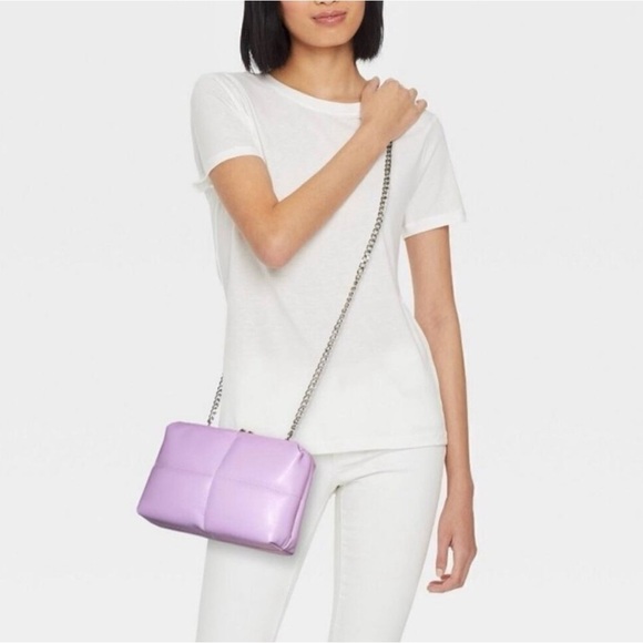 A New Day Puff Clutch Lavender Purple - Picture 3 of 3